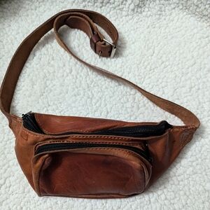 Leather waist bag